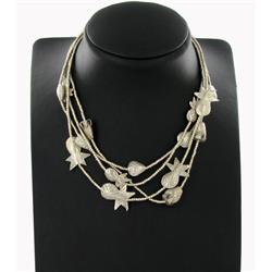 Sterling Silver Hilltribe Necklace (JEW-2509)