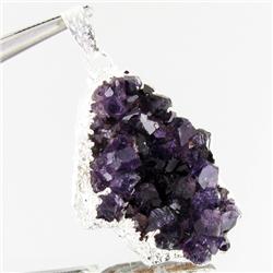 54.07ctw Uruguay Amethest & Silver Pendant (JEW-3014)