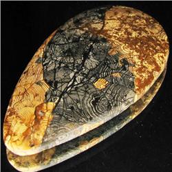 81.38ct Rare Spider Agate Cabochon (GEM-33121)