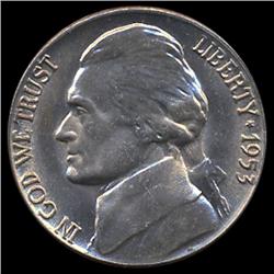 1953D Jefferson 5c MS65+ (COI-7862)