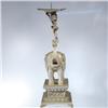 Image 2 : Tibet Vintage Silverplated Elephant Candle Stand (CLB-052)
