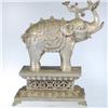 Image 4 : Tibet Vintage Silverplated Elephant Candle Stand (CLB-052)