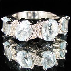 30.08ctw Blue Topaz Sterling Ring (JEW-2854)