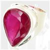 Image 2 : 78ctw Mozambique Ruby Sterling Ring (JEW-2761)