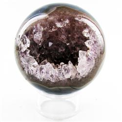 3070ct Crystal Agate Amethyst Sphere (MIN-000080)