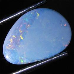 1.83ct Australian Black Opal Doublet Full Fire (GEM-31509)