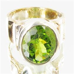 58.23ctw Peridot Sterling Ring (JEW-2830)