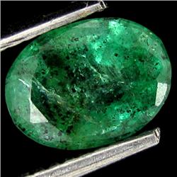 1.54ct Grass Green Zambian Emerald Appraised $12k (GEM-27347)