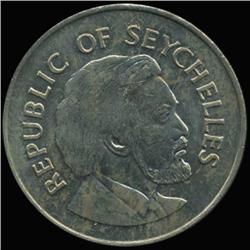 1976 Seychelles 50 Cent Independence BU MS64+ (COI-6963)