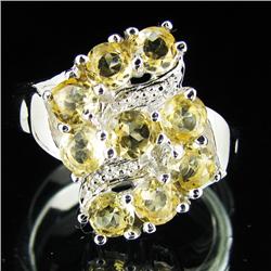29.02ctw Citrine Sterling Ring (JEW-2889)