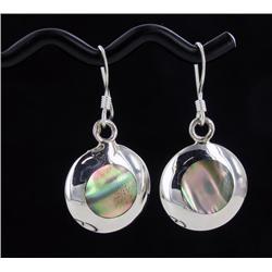 Sterling Mother of Pearl Oval Earrings (JEW-1944)