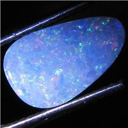 1.25ct Australian Black Opal Doublet Full Fire (GEM-31508)