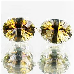 5.18ctw Mystic Topaz Sterling Earrings (JEW-2650)