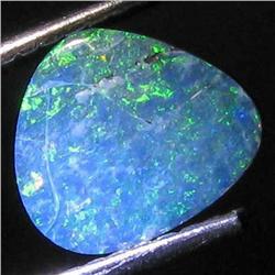 0.77ct Australian Black Opal Doublet Full Fire (GEM-31439)