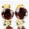 Image 1 : 2.27ctw Garnet 10k Gold Earrings (JEW-2913)