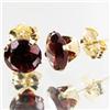 Image 2 : 2.27ctw Garnet 10k Gold Earrings (JEW-2913)