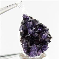 51.65ctw Uruguay Amethest & Silver Pendant (JEW-3030)