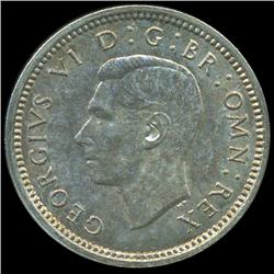1942 Britian 3p Silver MS64 Scarce (COI-8816)