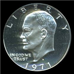 1971S IKE Dollar Graded PCGS Silver PR68 DCAM (COI-4875)