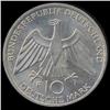 Image 1 : 1972F Germany Silver 10 Mark MS65 (COI-8549)