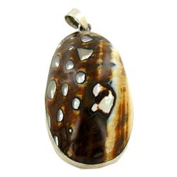 102ctw Polished Shell Sterling Pendant (JEW-205)