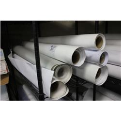 LOT OF PHOTO BASE GLOSS AND MISC ROLLS OF PAPER