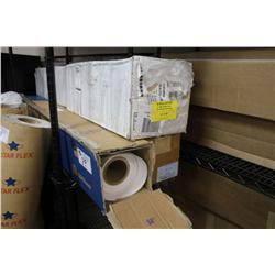 LOT OF PHOTO BASE GLOSS AND MISC ROLLS OF PAPER