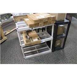 3' TALL HEAVY PLASTIC STORAGE RACK