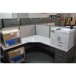 STEELCASE 2 PERSON MODULAR WORK STATION