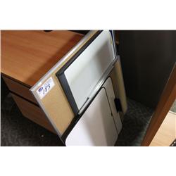 MISC WHITE BOARDS AND CORK BOARDS