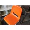 Image 1 : APPROX 30 ORANGE STACKING CHAIRS