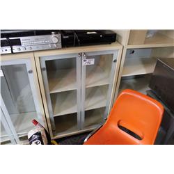 MAPLE DOUBLE GLASS DOOR CABINET