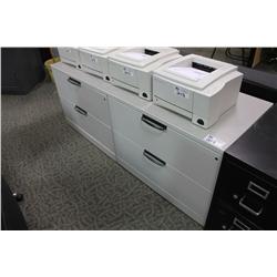 KNOLL GREY 4 DRAWER LATERAL FILE CABINET