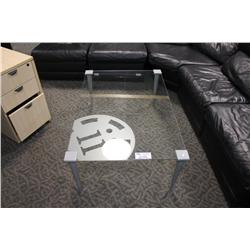 2 PC GLASS COFFEE TABLE SET