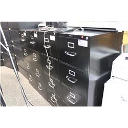 BLACK 4 DRAWER LEGAL FILE CABINET