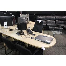 MAPLE L SHAPED BULLET TOP EXECUTIVE DESK (RH)