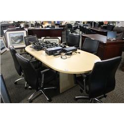 MAPLE 8' BOARDROOM TABLE