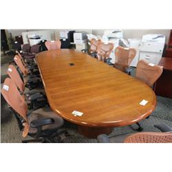 DARK CHERRY 13' EXECUTIVE BOARDROOM TABLE