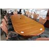 Image 1 : DARK CHERRY 13' EXECUTIVE BOARDROOM TABLE