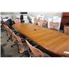 Image 2 : DARK CHERRY 13' EXECUTIVE BOARDROOM TABLE