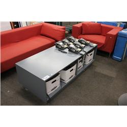 LARGE WOODEN RECEPTION TABLE