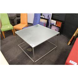 GLASS TOP LUNCHROOM TABLE