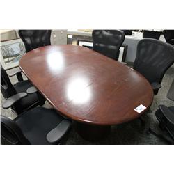MAHOGANY 6' BOARDROOM TABLE