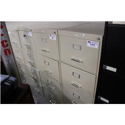 BEIGE 4 DRAWER LEGAL FILE CABINET