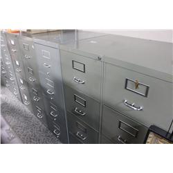 GREY 4 DRAWER LEGAL FILE CABINET