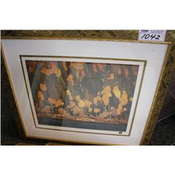 LIMITED EDITION PRINT 777/777 CEDARS AND PINES