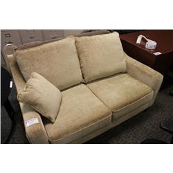 BROWN RECEPTION LOVE SEAT