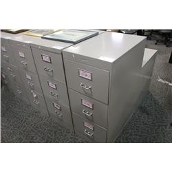 BEIGE 3 DRAWER LEGAL FILE CABINET