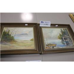 2 SMALL PAINTINGS BY BING MILLER