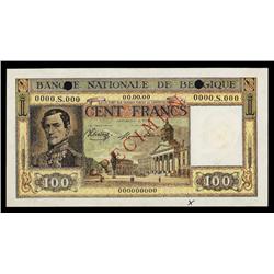 Banque National De Belgique, 1945-50 Specimen.